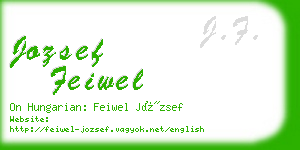 jozsef feiwel business card